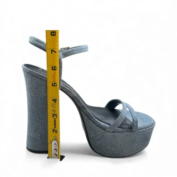 Denim Sandals NWT Gianni Bini Size 8 - Picture 5 of 7